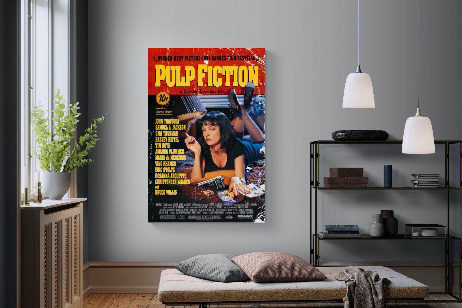 Pulp Fiction-Wall_Art-120 x 180cm-Mounted Canvas-No Frame-Pixalot