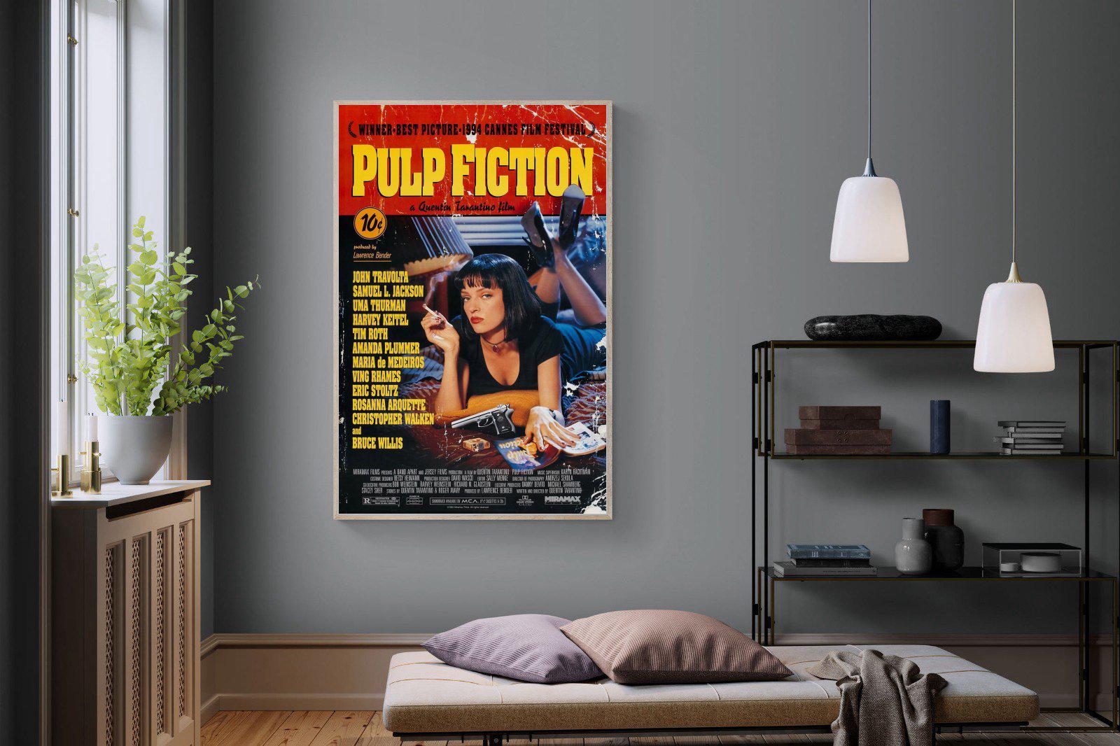 Pulp Fiction-Wall_Art-120 x 180cm-Mounted Canvas-Wood-Pixalot