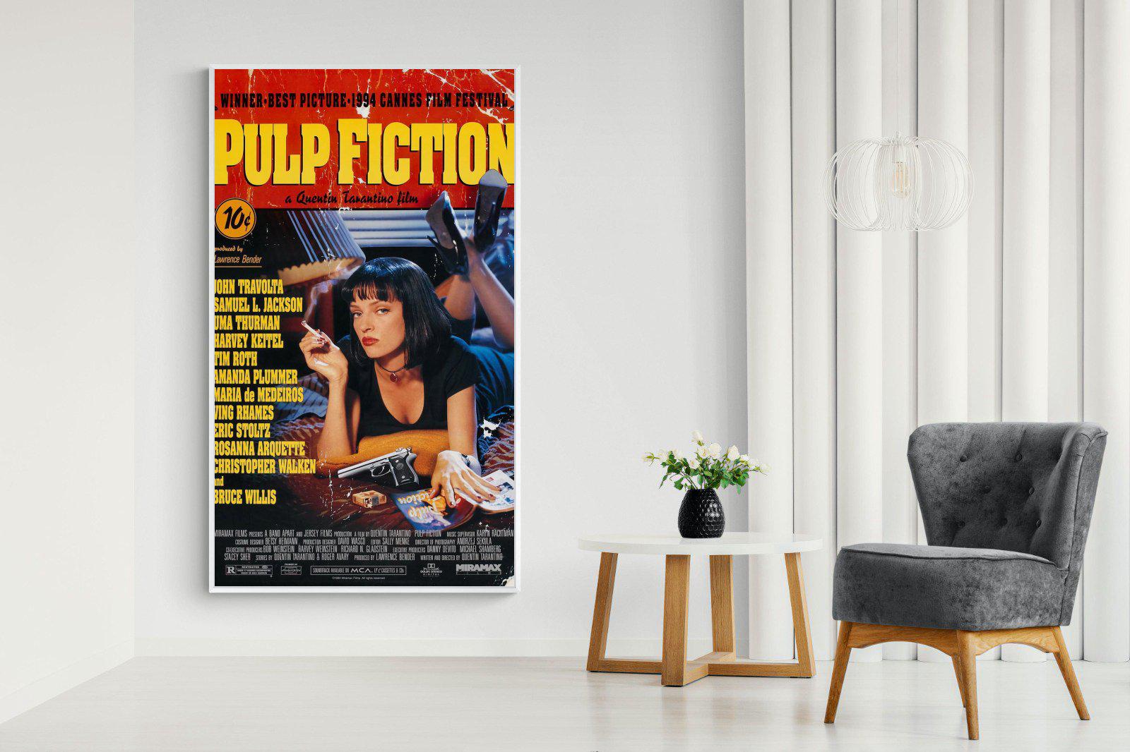 Pulp Fiction-Wall_Art-130 x 220cm-Mounted Canvas-White-Pixalot