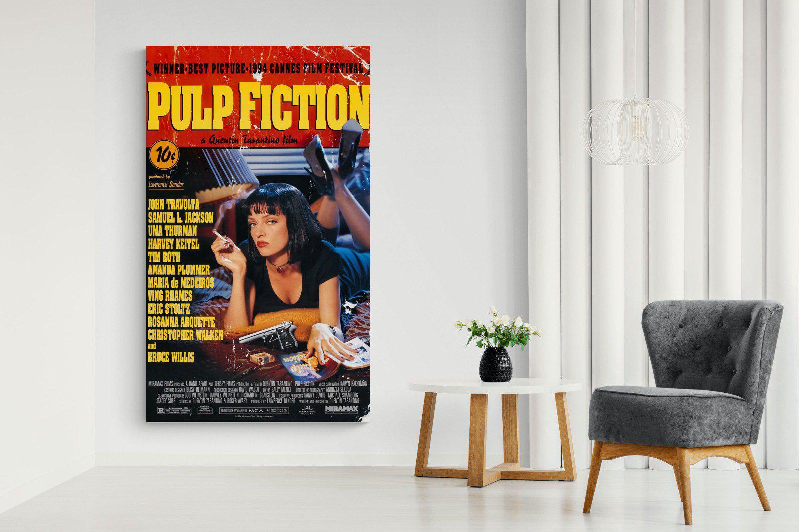 Pulp Fiction-Wall_Art-130 x 220cm-Mounted Canvas-No Frame-Pixalot