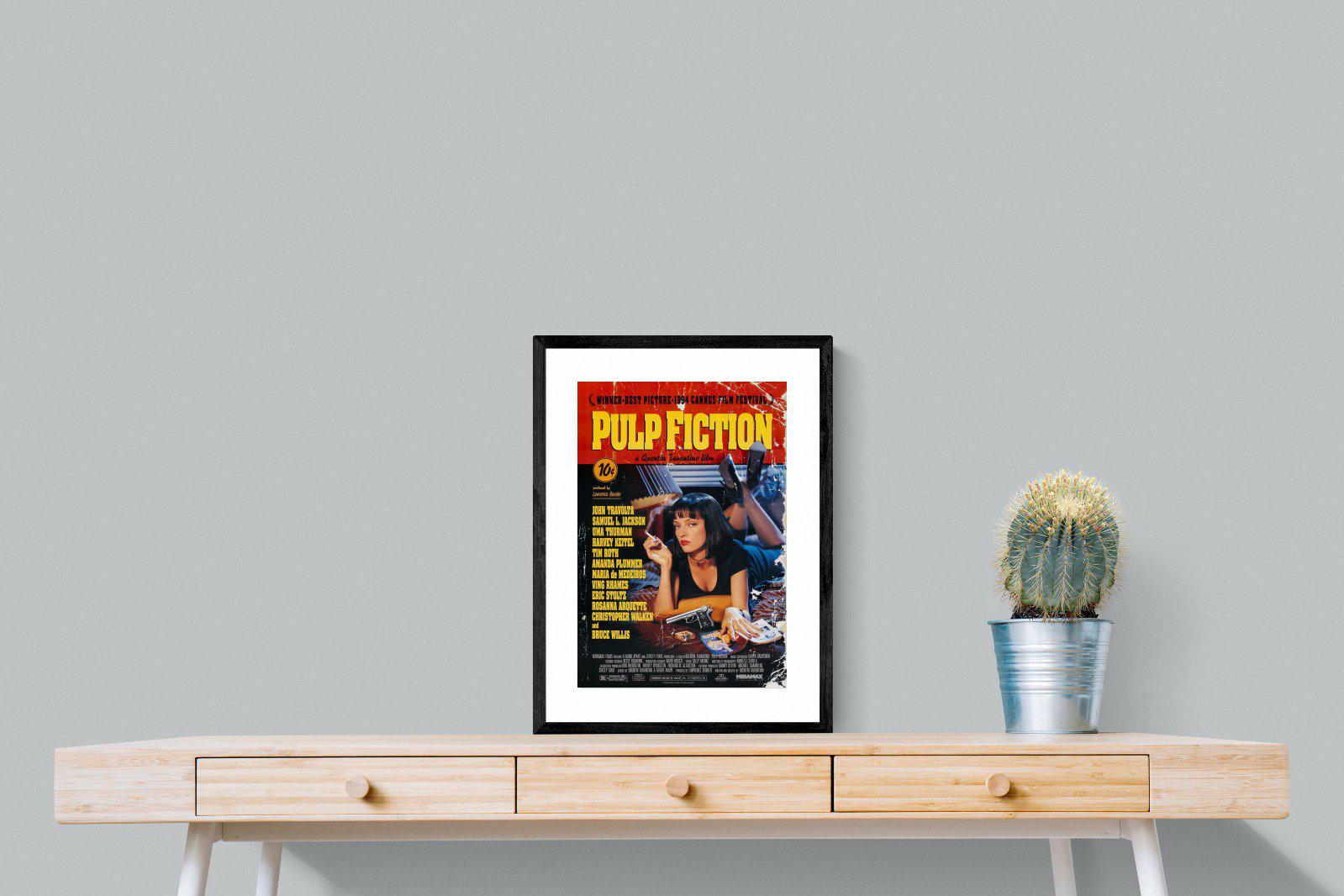 Pulp Fiction-Wall_Art-45 x 60cm-Framed Print-Black-Pixalot