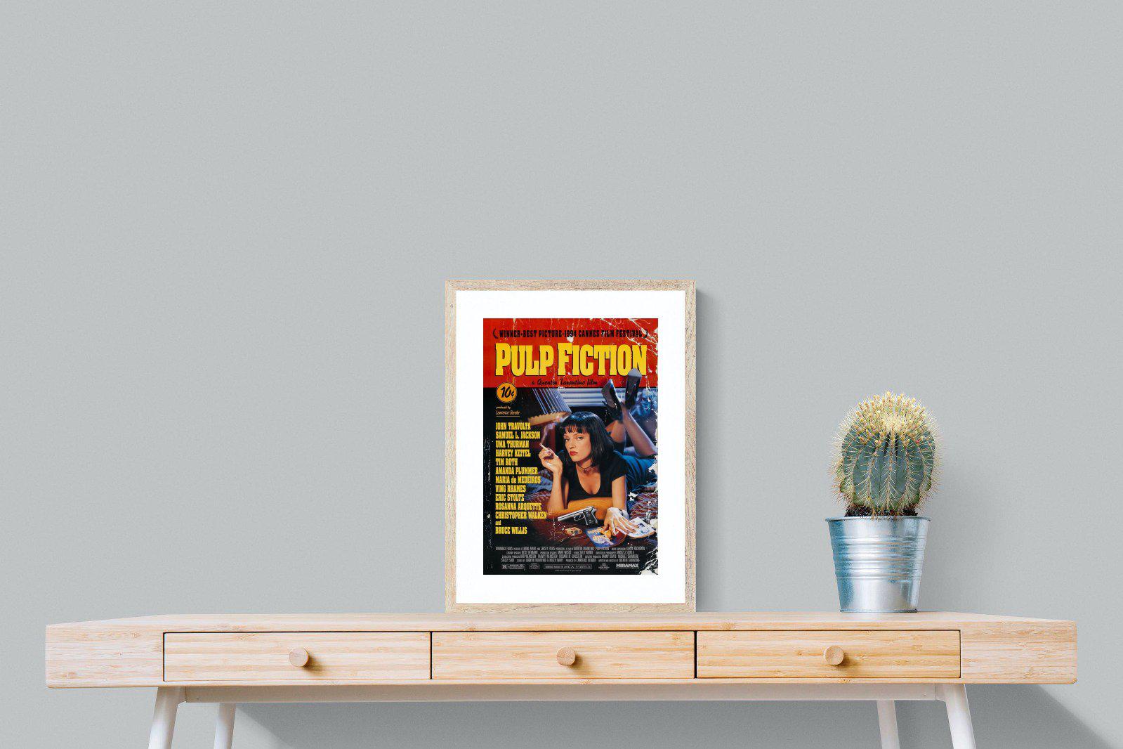 Pulp Fiction-Wall_Art-45 x 60cm-Framed Print-Wood-Pixalot