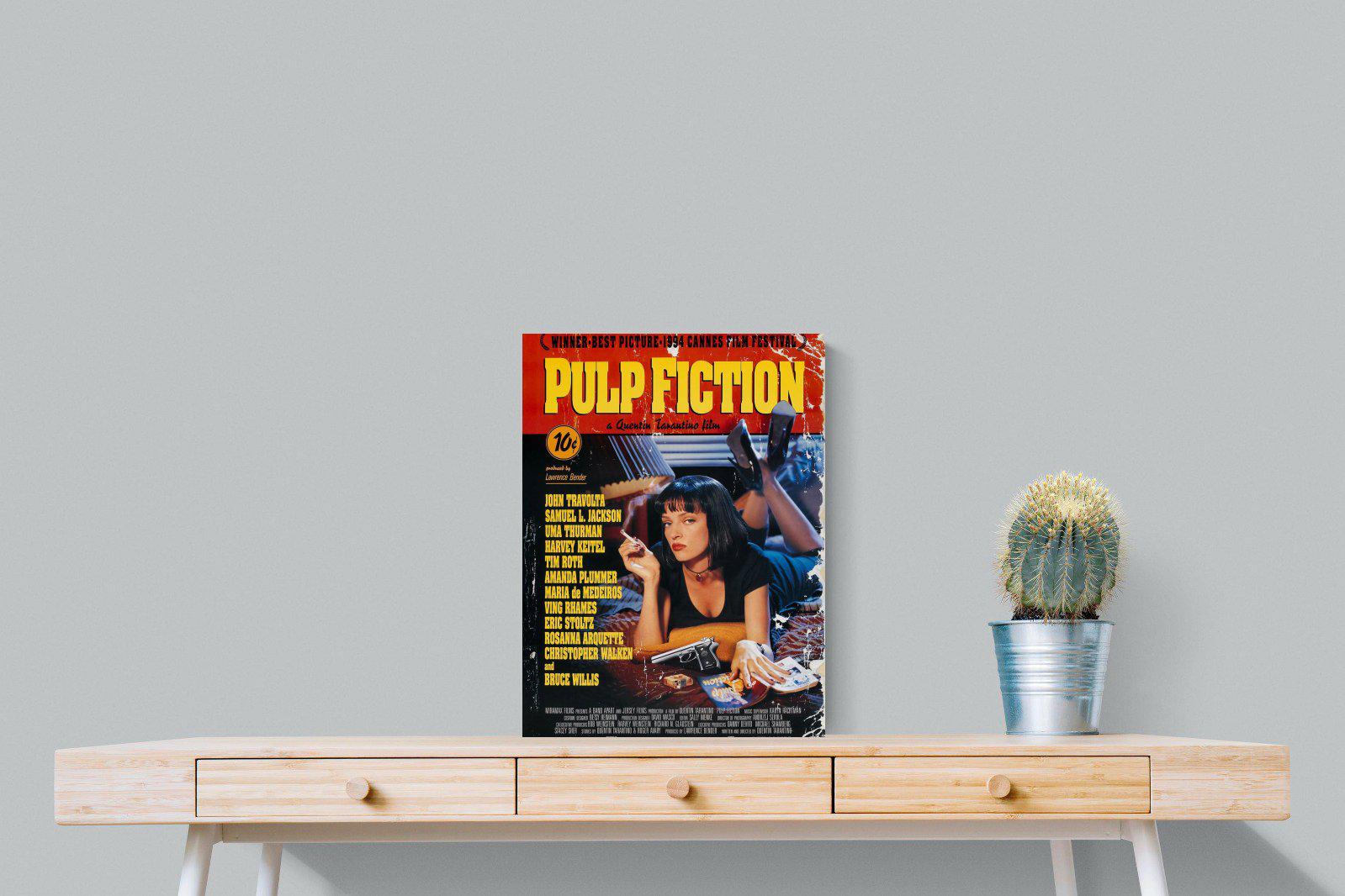 Pulp Fiction-Wall_Art-45 x 60cm-Mounted Canvas-No Frame-Pixalot
