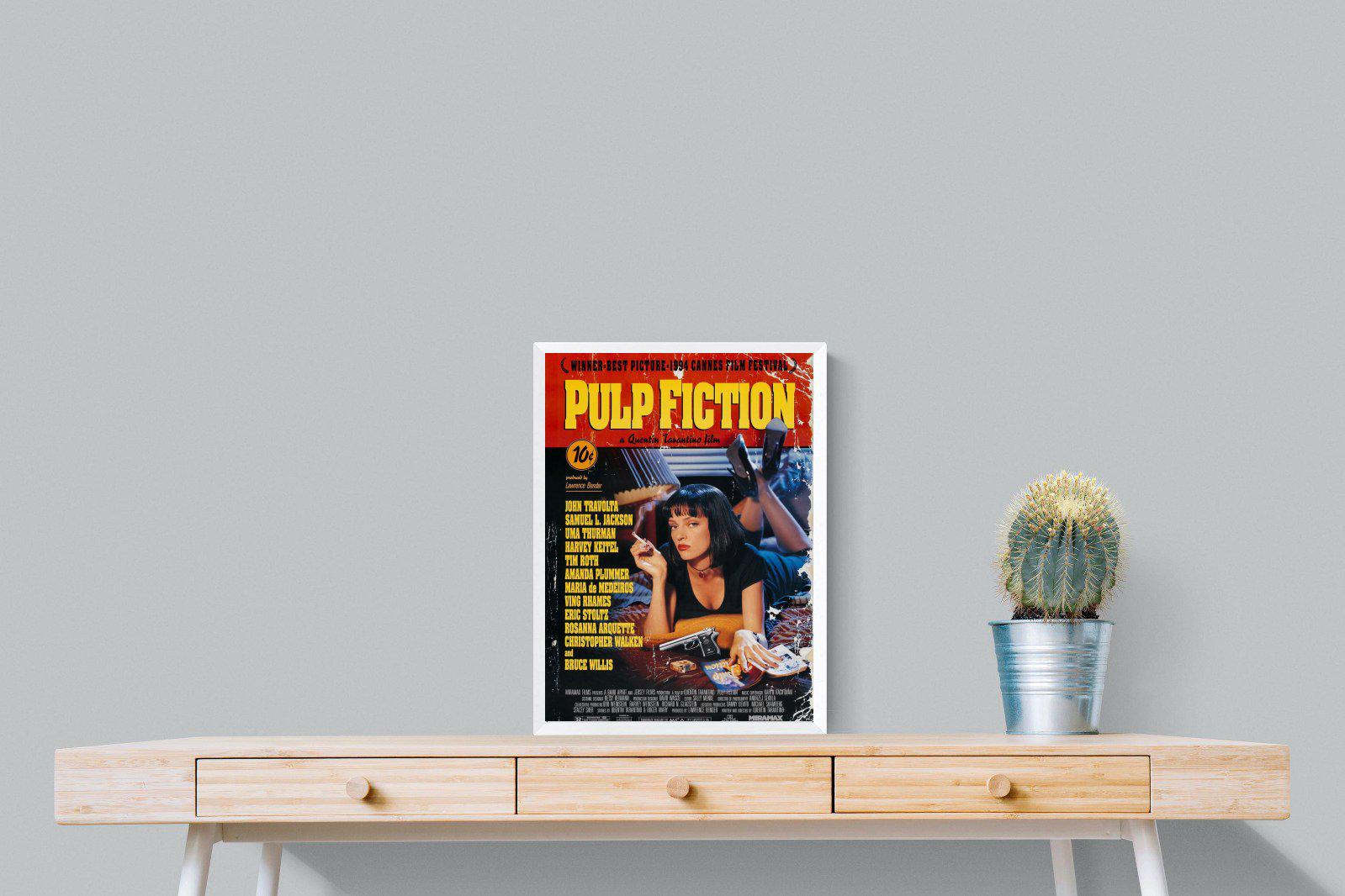 Pulp Fiction-Wall_Art-45 x 60cm-Mounted Canvas-White-Pixalot