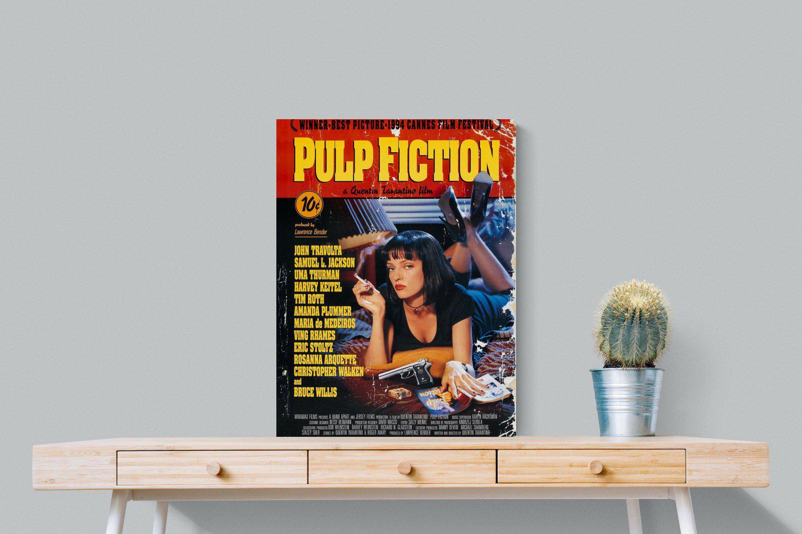 Pulp Fiction-Wall_Art-60 x 80cm-Mounted Canvas-No Frame-Pixalot
