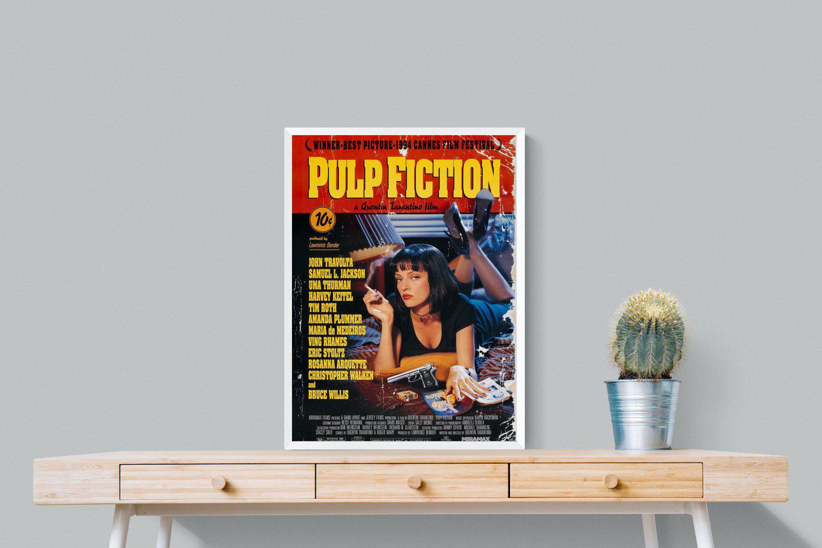 Pulp Fiction-Wall_Art-60 x 80cm-Mounted Canvas-White-Pixalot