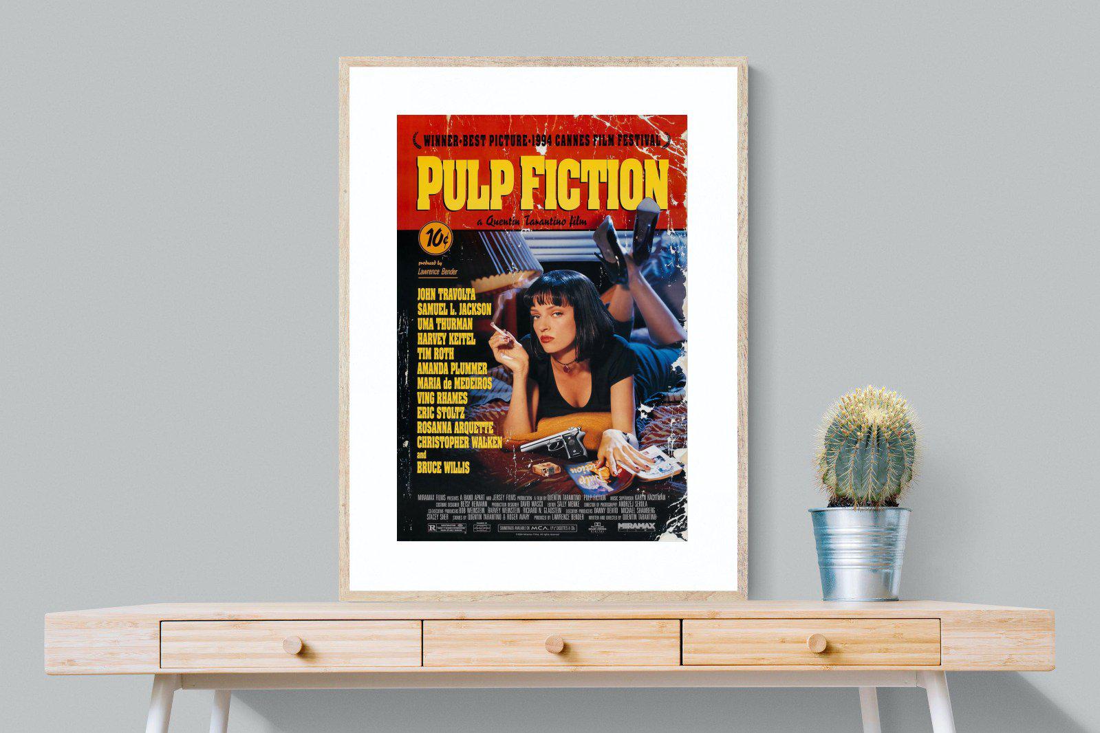 Pulp Fiction-Wall_Art-75 x 100cm-Framed Print-Wood-Pixalot