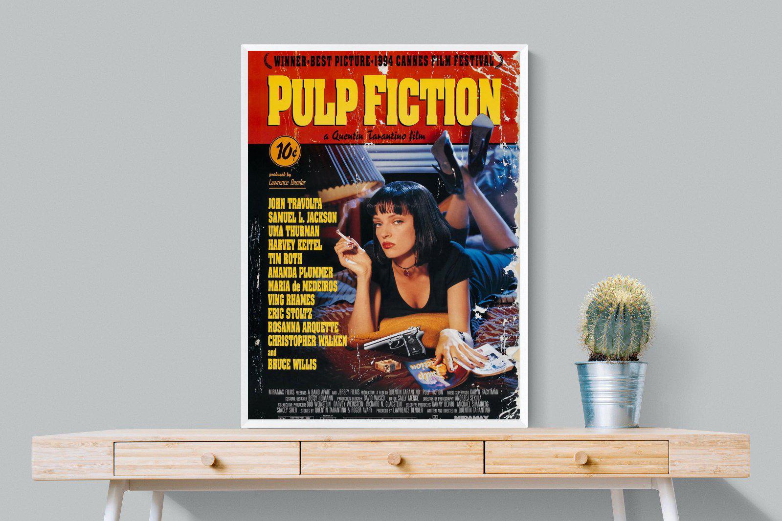 Pulp Fiction-Wall_Art-75 x 100cm-Mounted Canvas-White-Pixalot