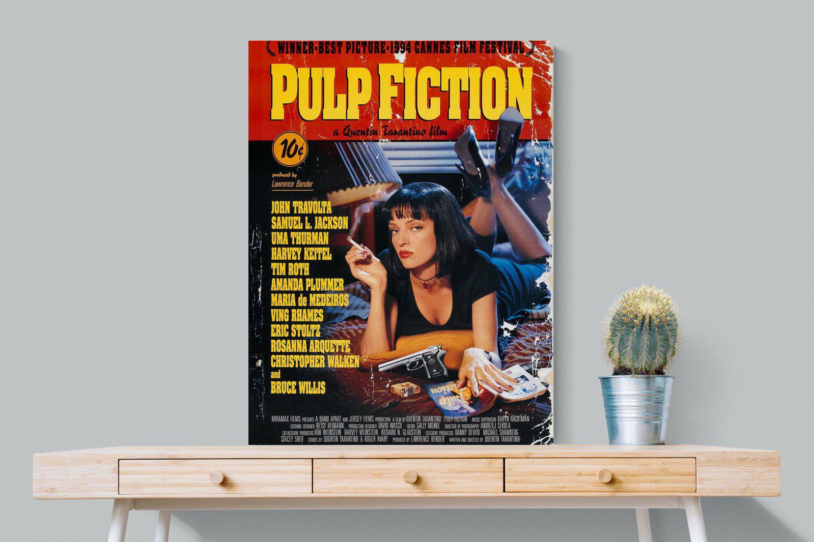 Pulp Fiction-Wall_Art-75 x 100cm-Mounted Canvas-No Frame-Pixalot