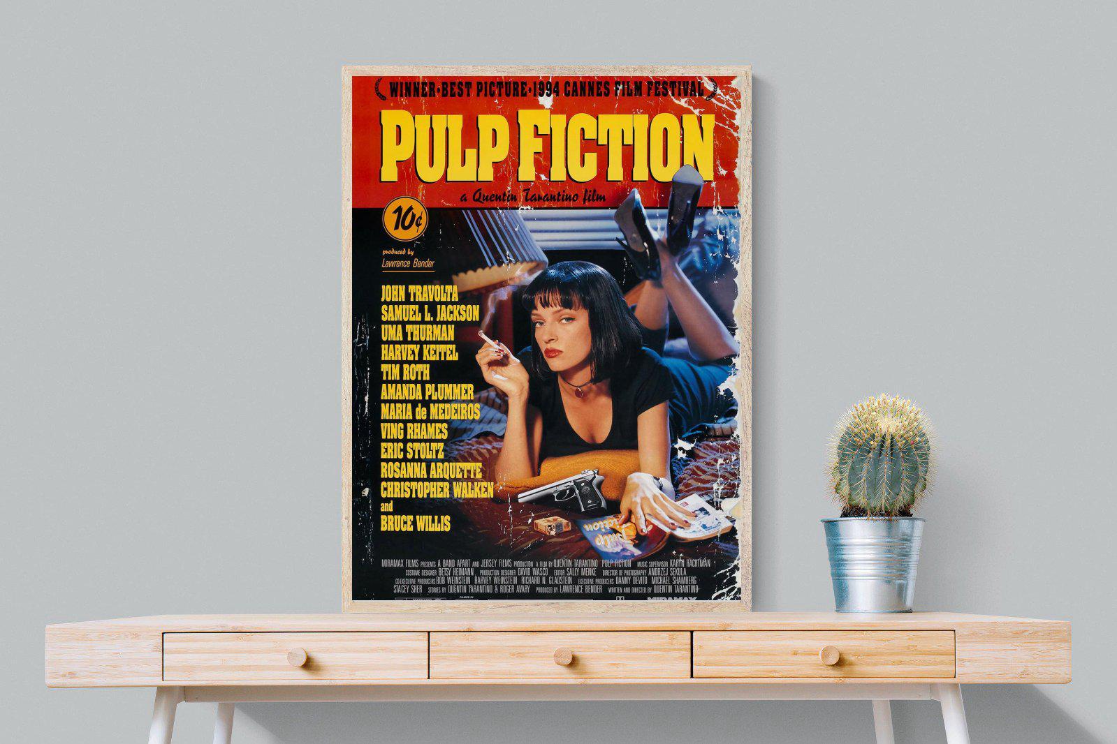 Pulp Fiction-Wall_Art-75 x 100cm-Mounted Canvas-Wood-Pixalot