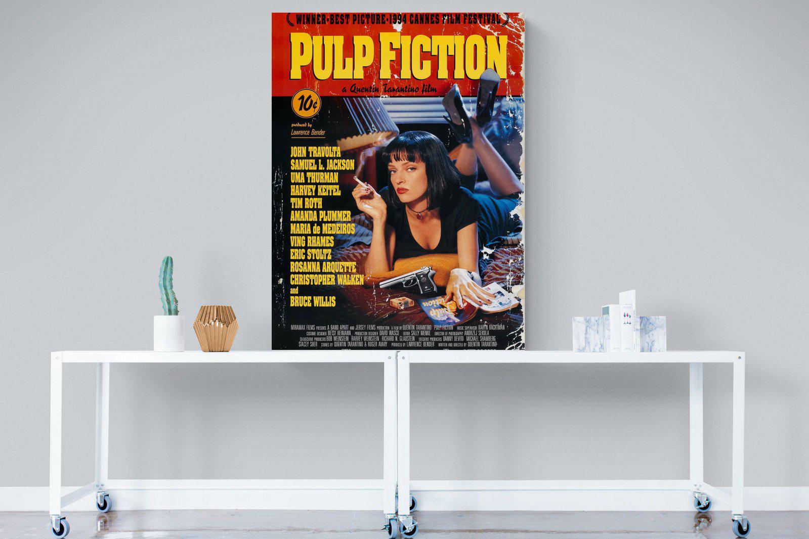 Pulp Fiction-Wall_Art-90 x 120cm-Mounted Canvas-No Frame-Pixalot