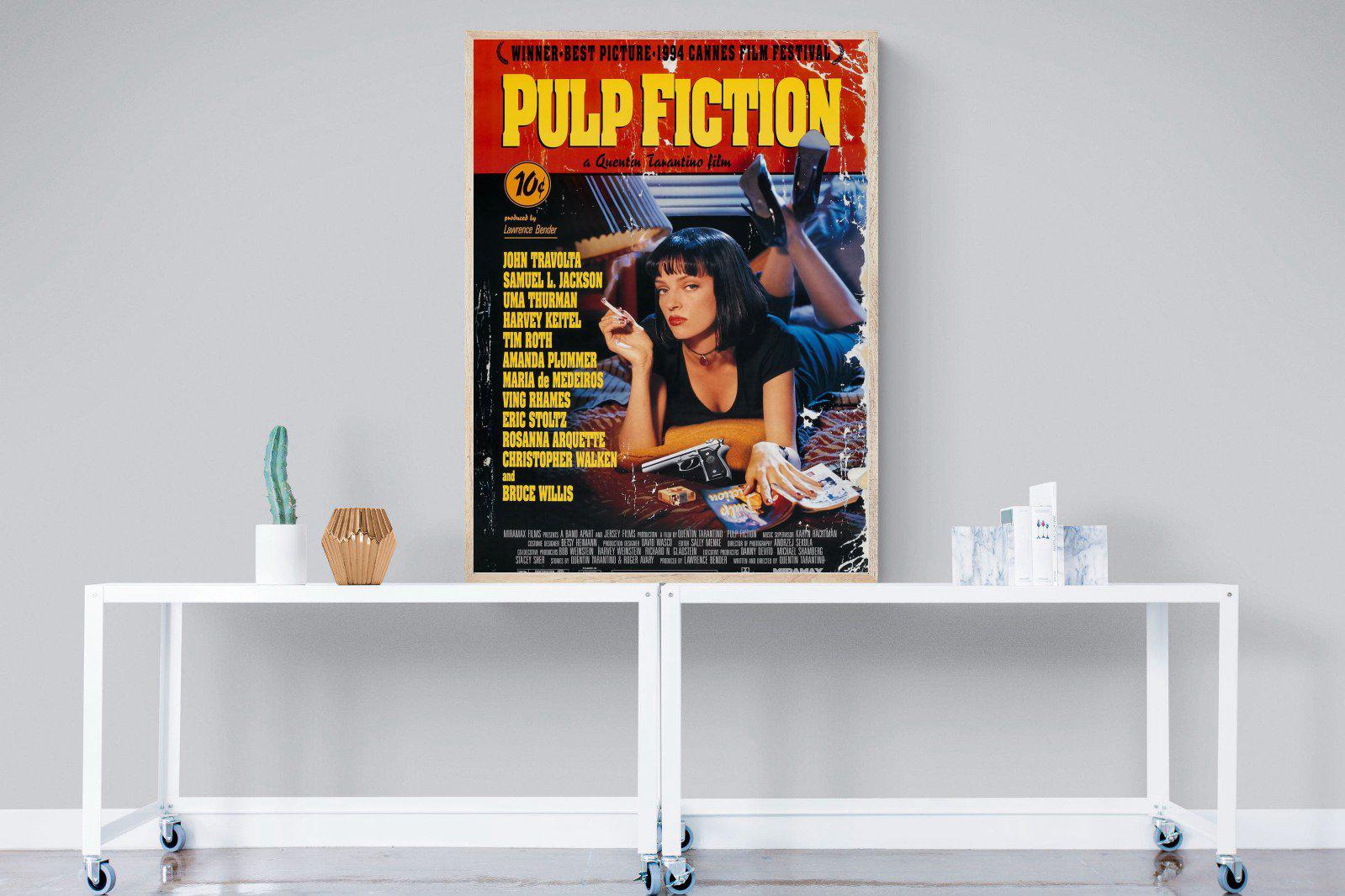 Pulp Fiction-Wall_Art-90 x 120cm-Mounted Canvas-Wood-Pixalot