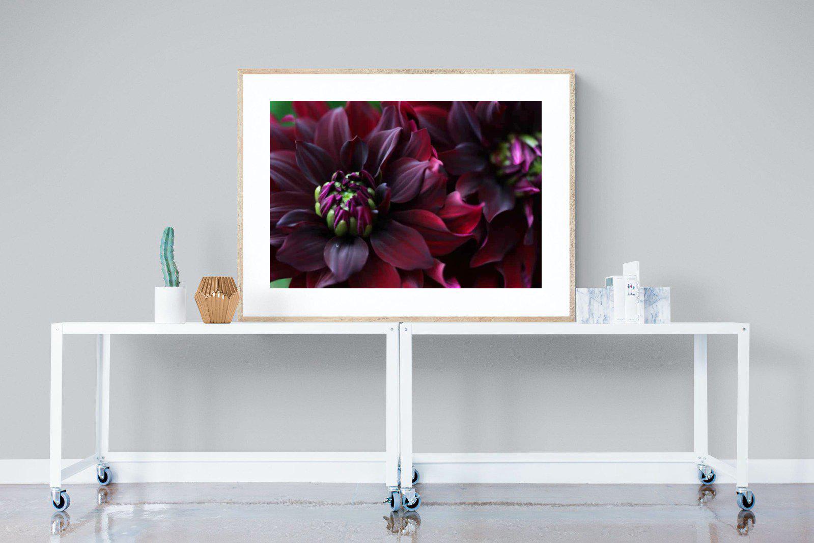 Purple Petals-Wall_Art-120 x 90cm-Framed Print-Wood-Pixalot
