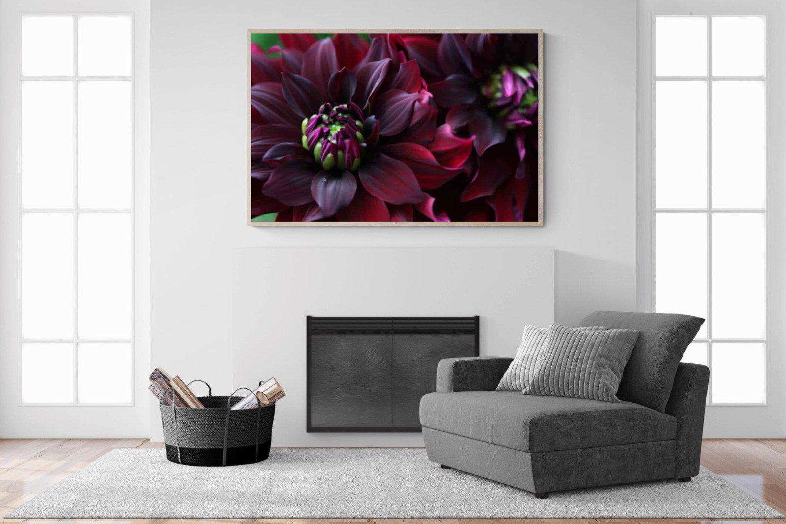 Purple Petals-Wall_Art-150 x 100cm-Mounted Canvas-Wood-Pixalot