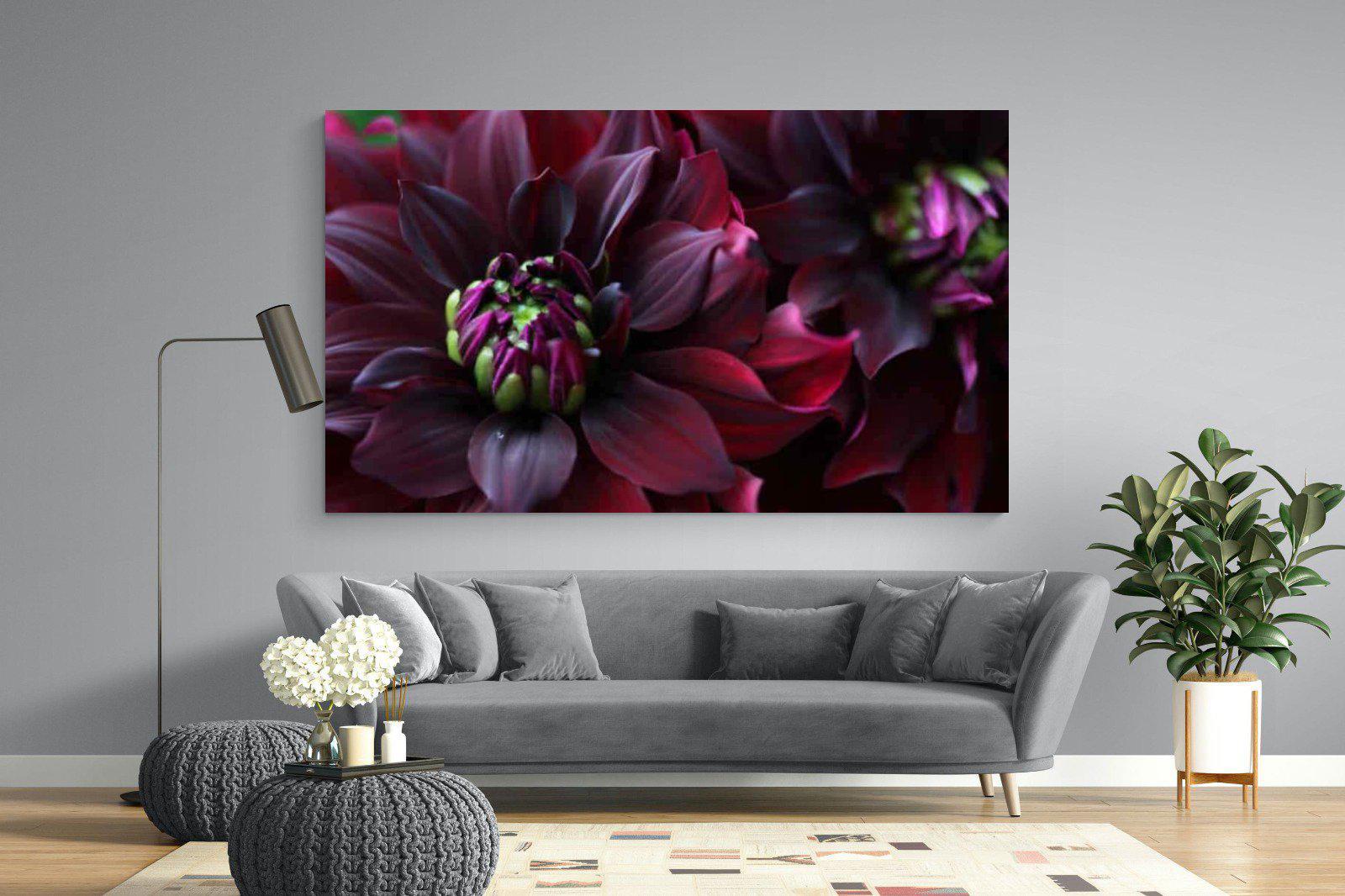 Purple Petals-Wall_Art-220 x 130cm-Mounted Canvas-No Frame-Pixalot