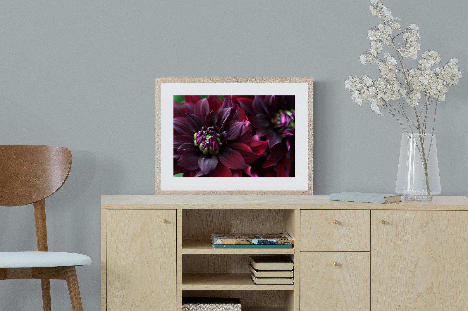 Purple Petals-Wall_Art-60 x 45cm-Framed Print-Wood-Pixalot