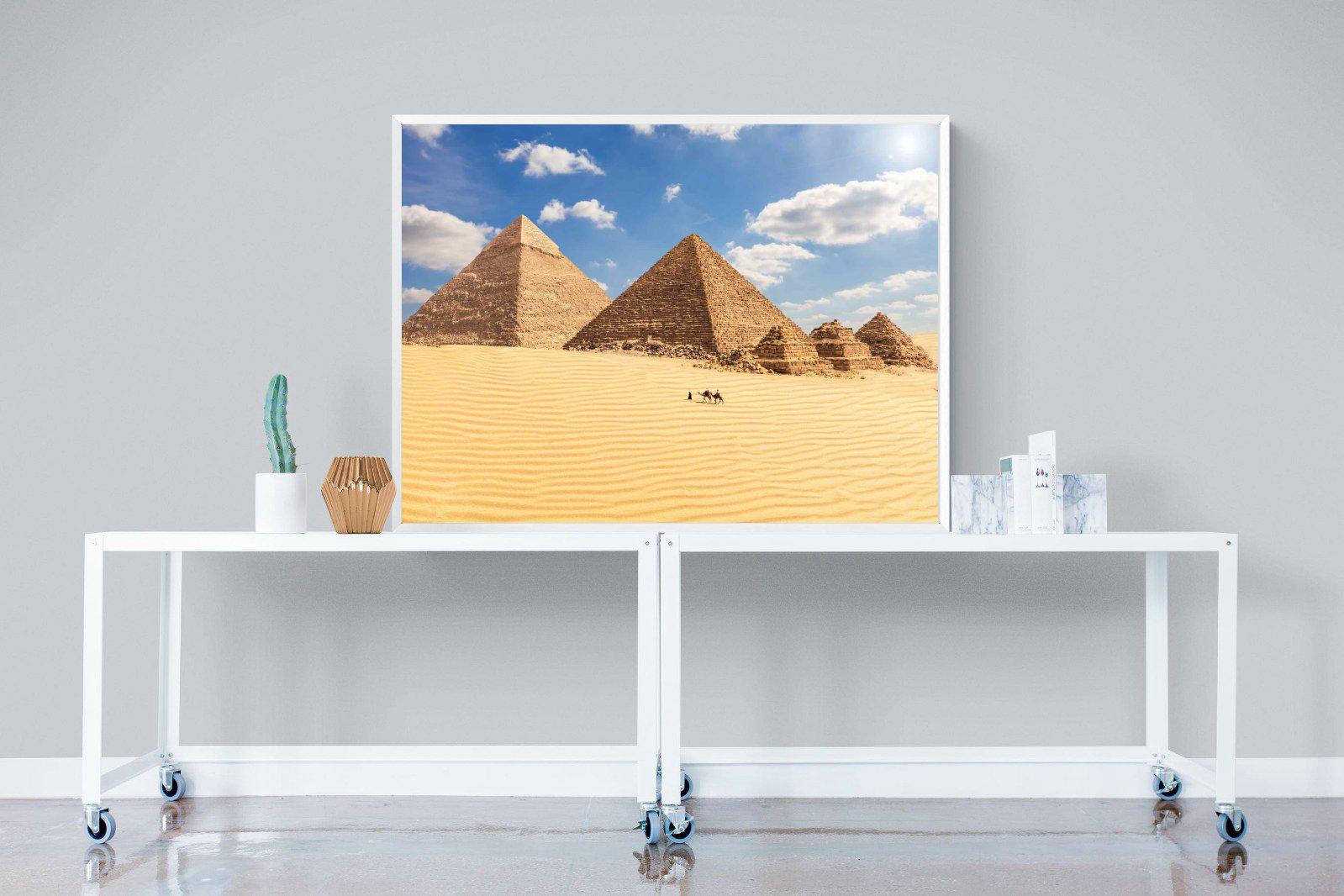 Pyramids-Wall_Art-120 x 90cm-Mounted Canvas-White-Pixalot