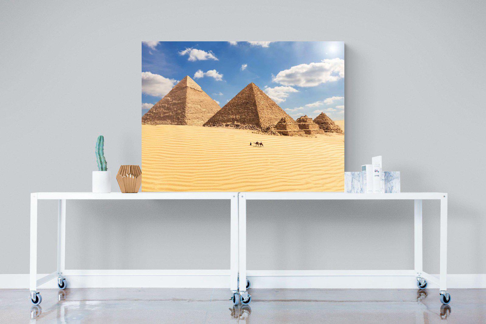 Pyramids-Wall_Art-120 x 90cm-Mounted Canvas-No Frame-Pixalot
