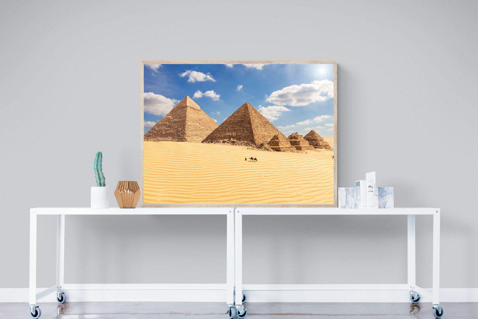 Pyramids-Wall_Art-120 x 90cm-Mounted Canvas-Wood-Pixalot