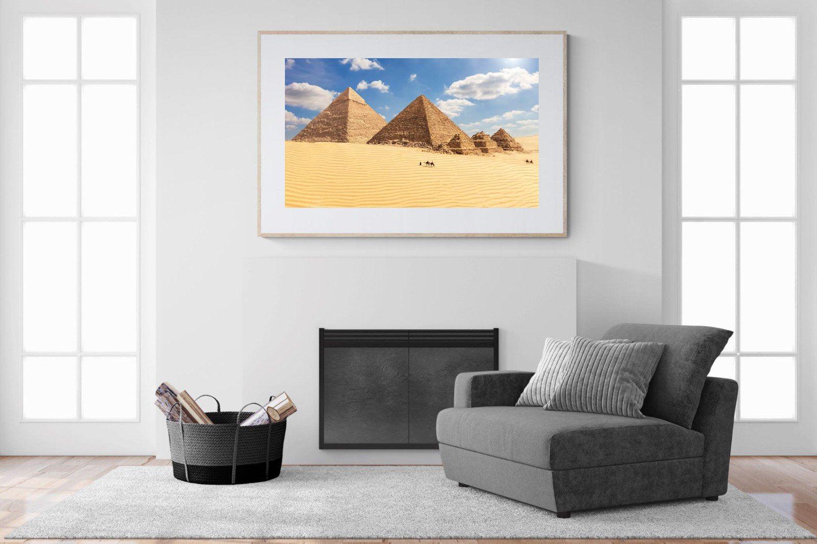 Pyramids-Wall_Art-150 x 100cm-Framed Print-Wood-Pixalot