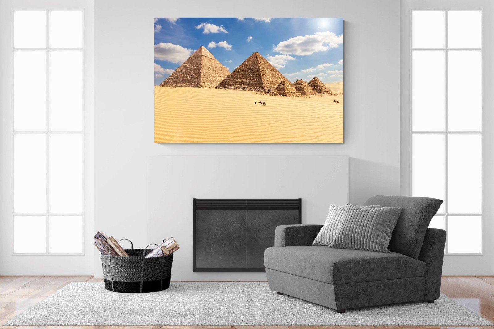 Pyramids-Wall_Art-150 x 100cm-Mounted Canvas-No Frame-Pixalot
