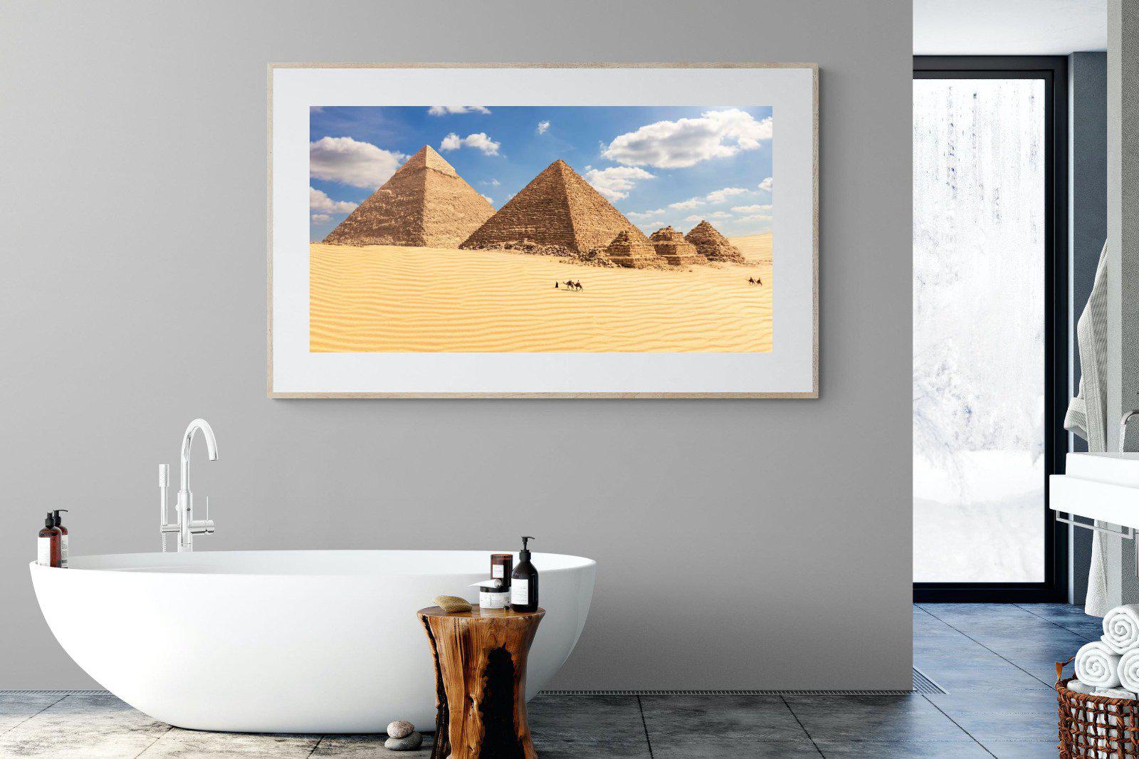 Pyramids-Wall_Art-180 x 110cm-Framed Print-Wood-Pixalot