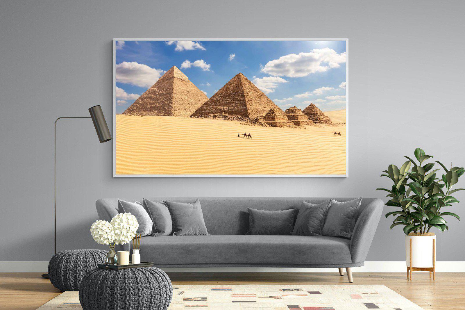 Pyramids-Wall_Art-220 x 130cm-Mounted Canvas-White-Pixalot