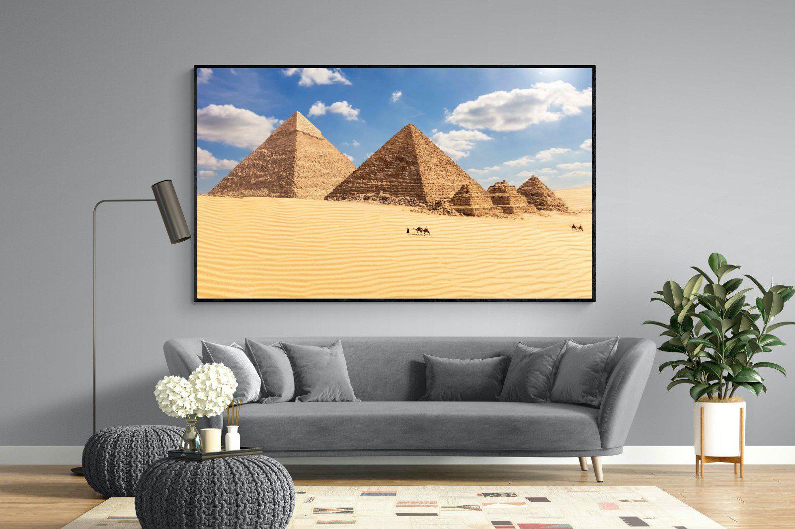 Pyramids-Wall_Art-220 x 130cm-Mounted Canvas-Black-Pixalot
