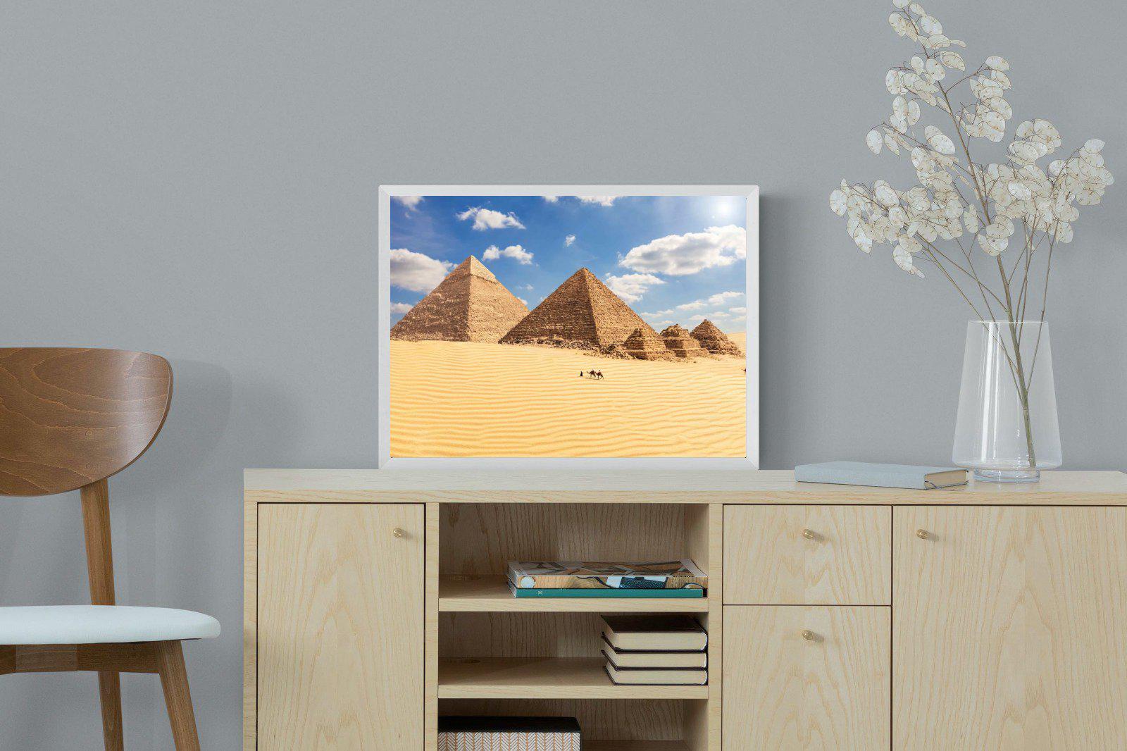 Pyramids-Wall_Art-60 x 45cm-Mounted Canvas-White-Pixalot