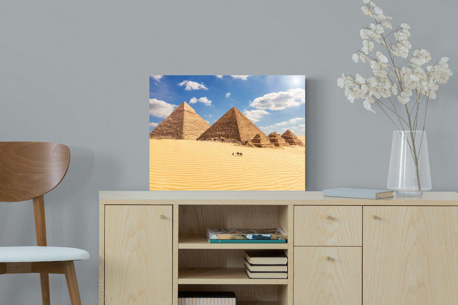 Pyramids-Wall_Art-60 x 45cm-Mounted Canvas-No Frame-Pixalot