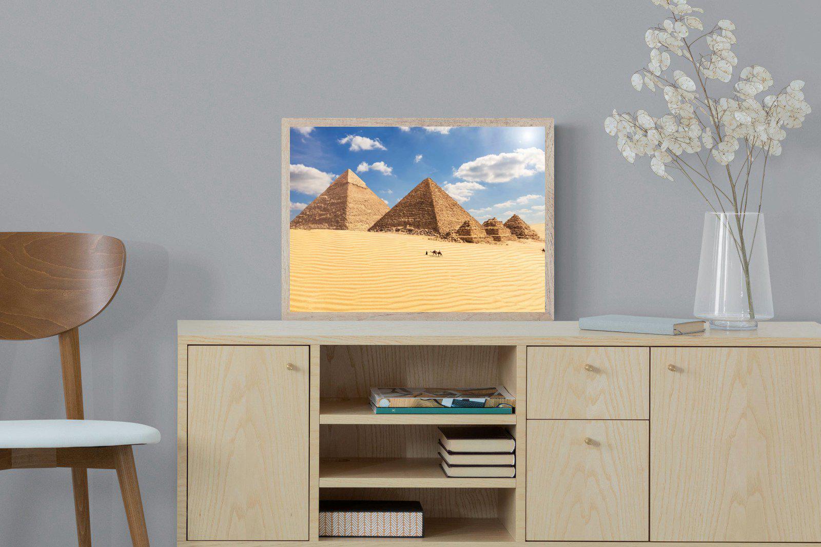 Pyramids-Wall_Art-60 x 45cm-Mounted Canvas-Wood-Pixalot
