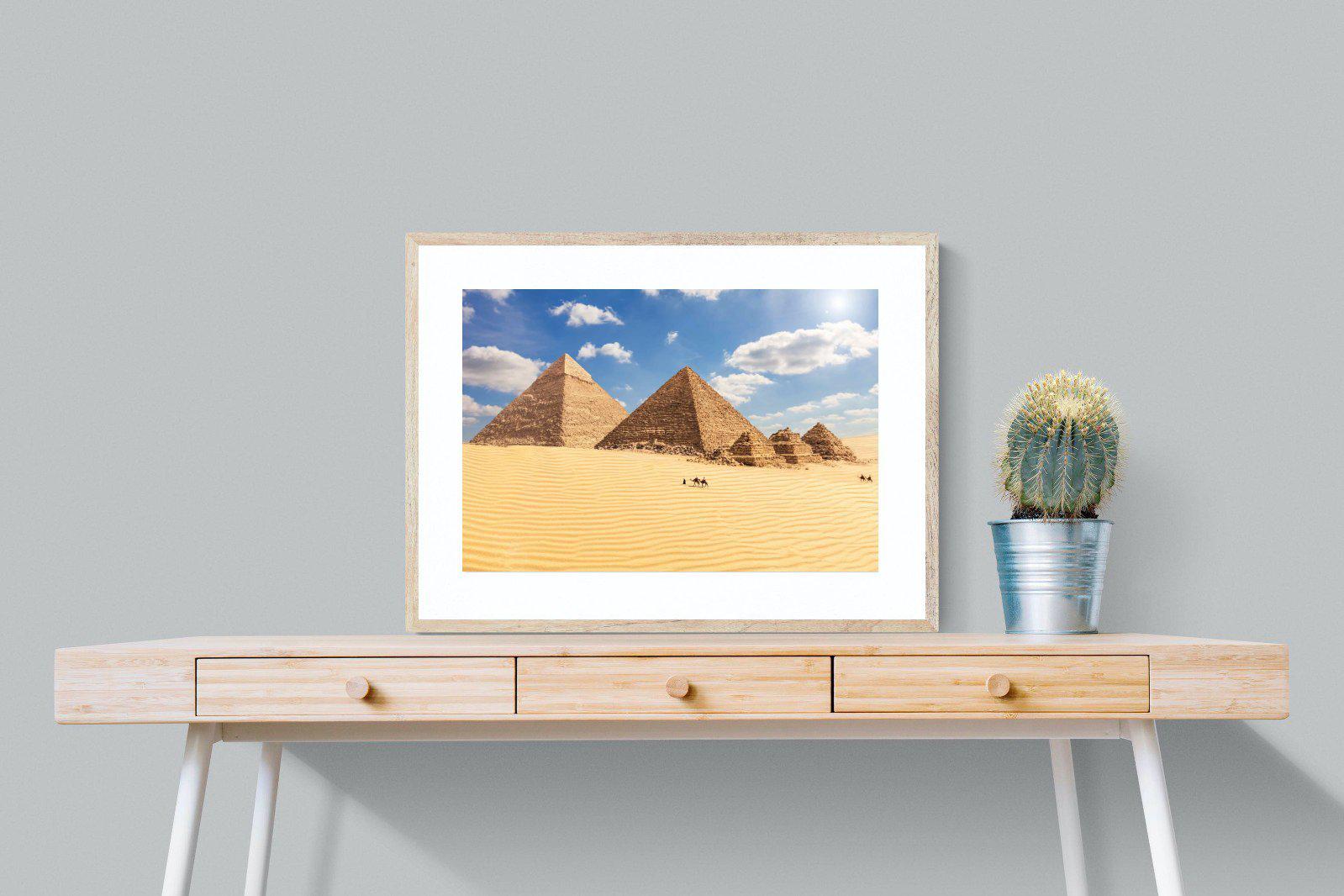 Pyramids-Wall_Art-80 x 60cm-Framed Print-Wood-Pixalot