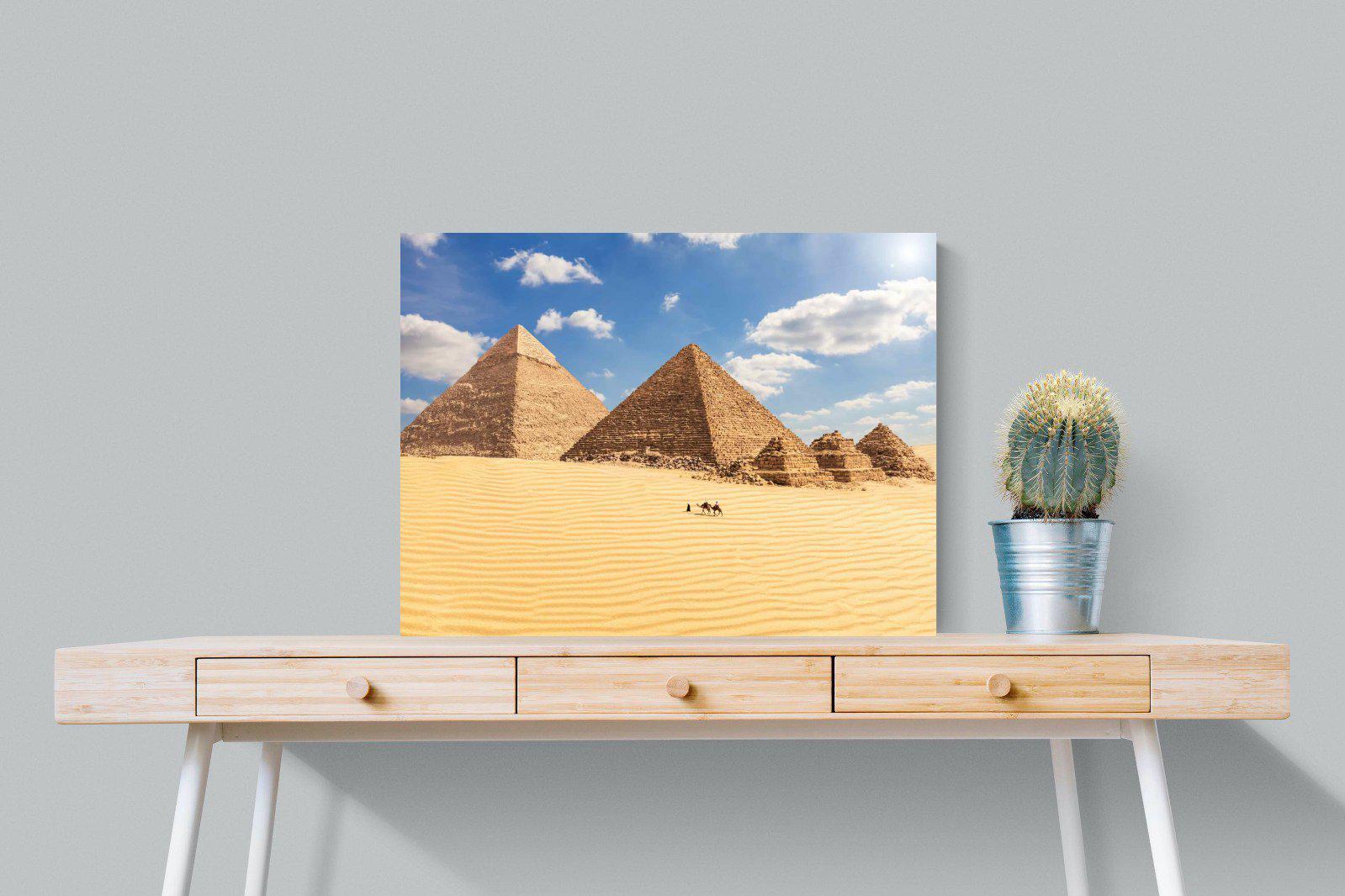 Pyramids-Wall_Art-80 x 60cm-Mounted Canvas-No Frame-Pixalot