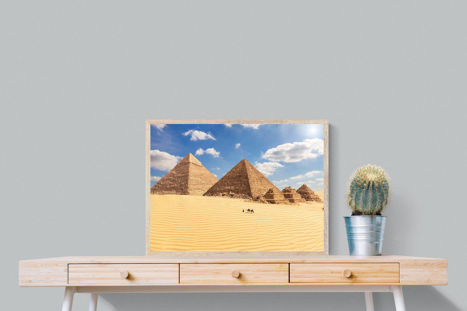 Pyramids-Wall_Art-80 x 60cm-Mounted Canvas-Wood-Pixalot