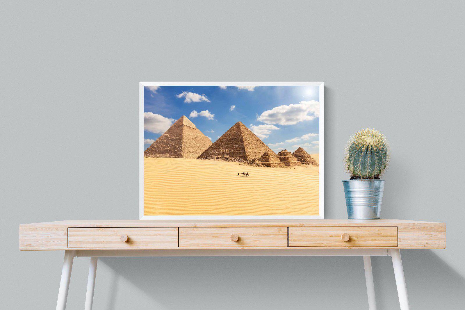 Pyramids-Wall_Art-80 x 60cm-Mounted Canvas-White-Pixalot