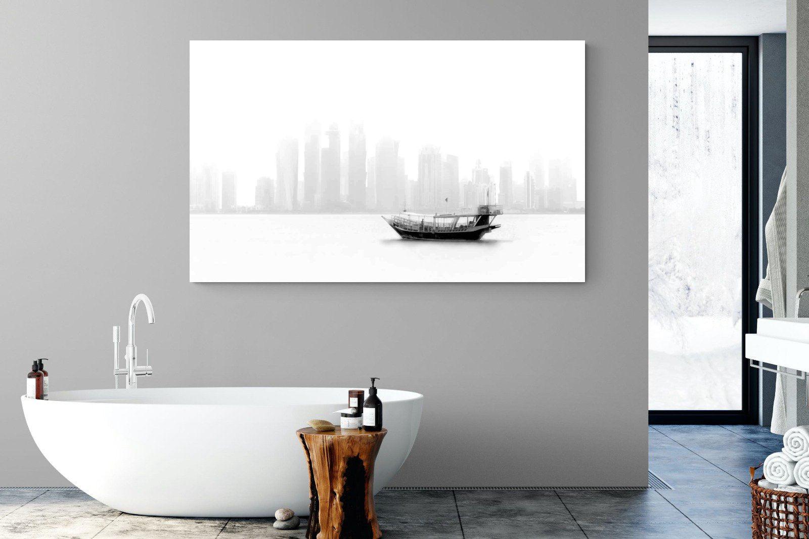 Qatar Junk-Wall_Art-180 x 110cm-Mounted Canvas-No Frame-Pixalot