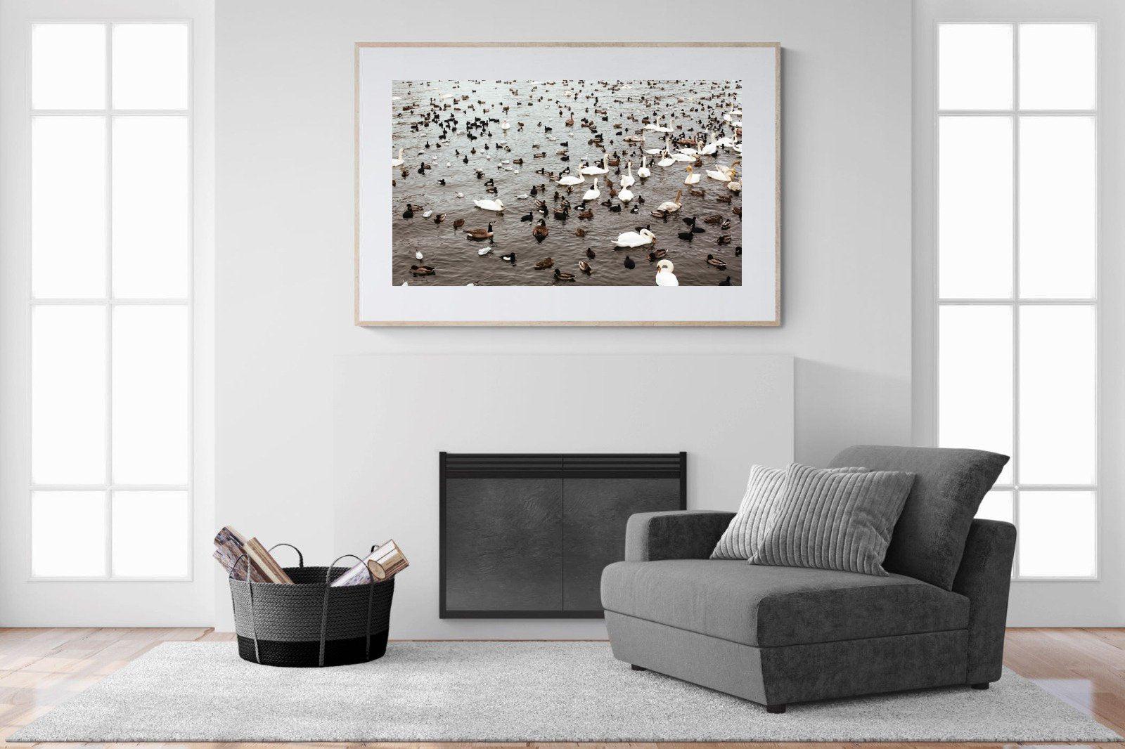 Quack-Wall_Art-150 x 100cm-Framed Print-Wood-Pixalot