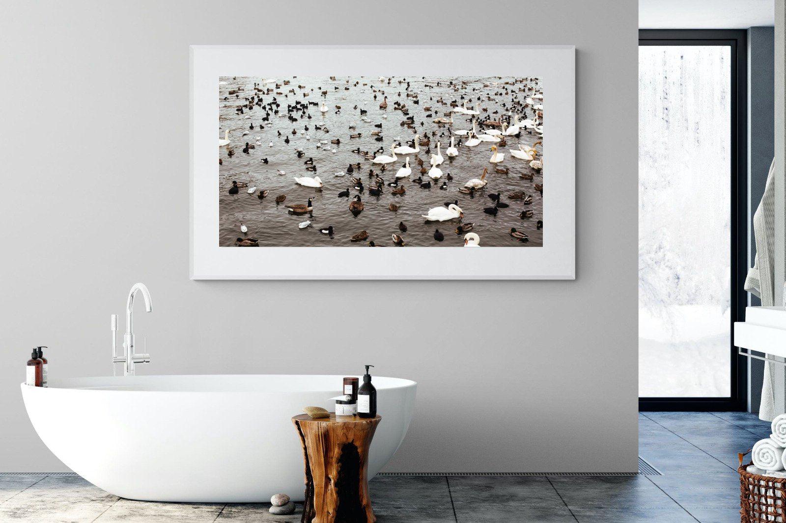 Quack-Wall_Art-180 x 110cm-Framed Print-White-Pixalot