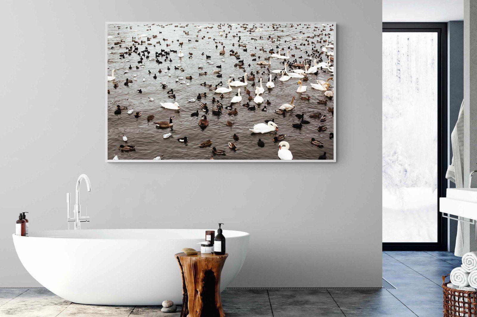 Quack-Wall_Art-180 x 110cm-Mounted Canvas-White-Pixalot