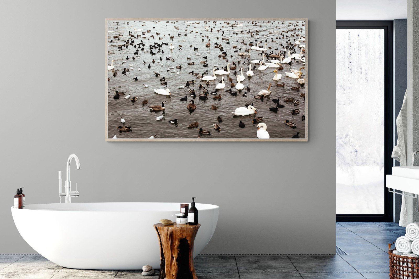 Quack-Wall_Art-180 x 110cm-Mounted Canvas-Wood-Pixalot