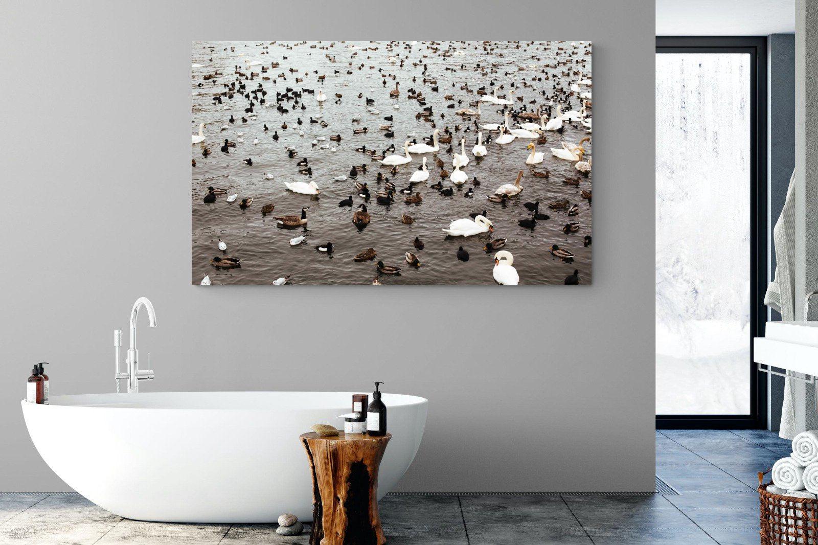 Quack-Wall_Art-180 x 110cm-Mounted Canvas-No Frame-Pixalot