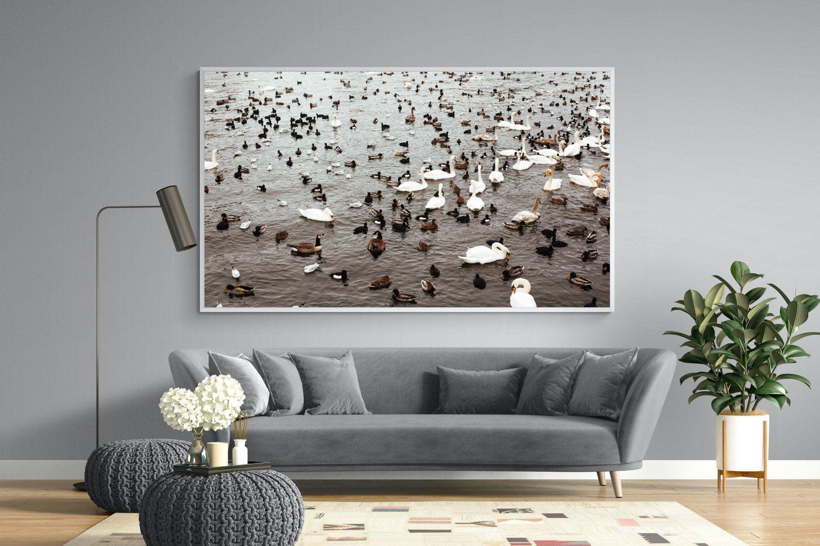 Quack-Wall_Art-220 x 130cm-Mounted Canvas-White-Pixalot