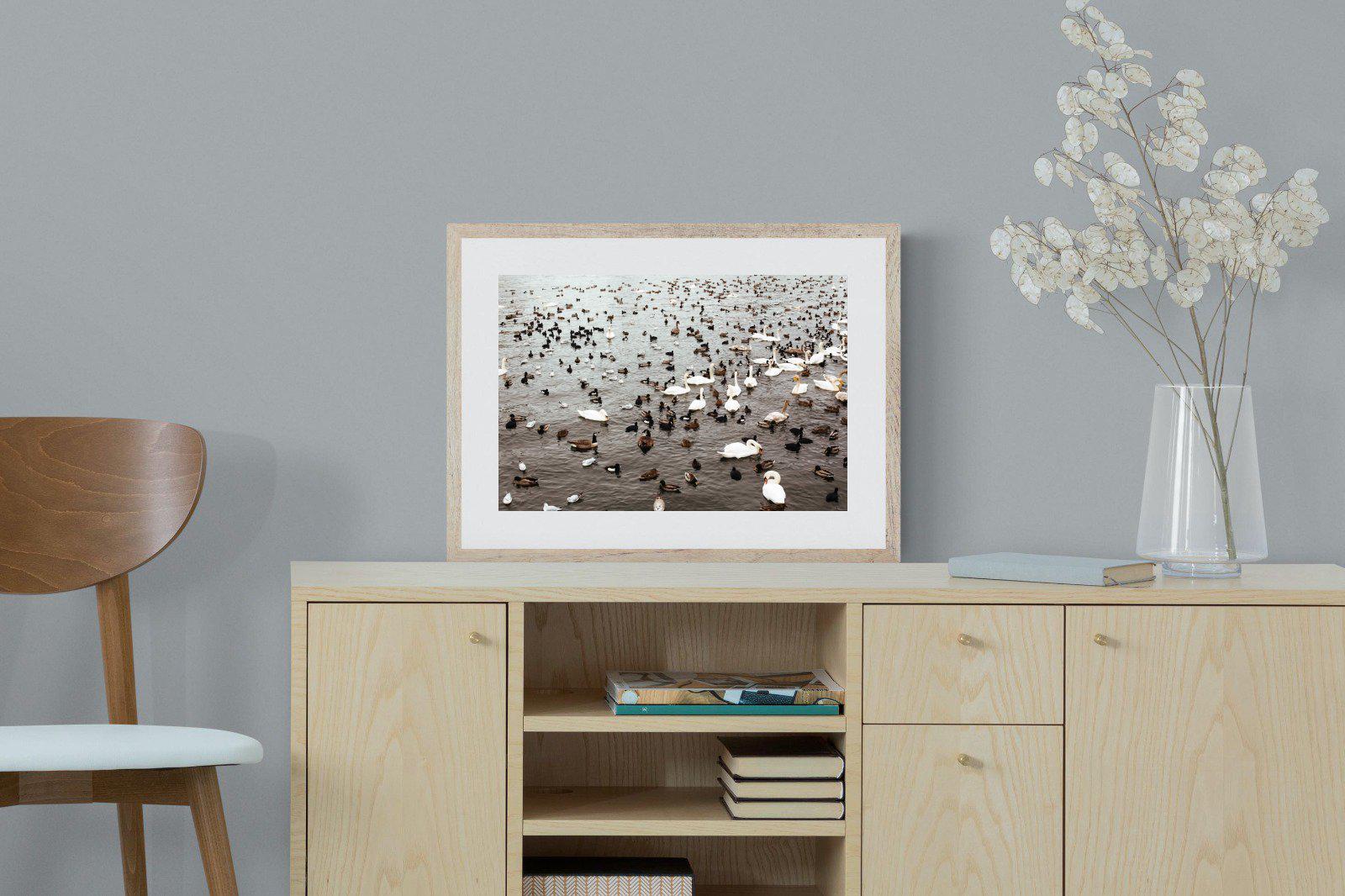 Quack-Wall_Art-60 x 45cm-Framed Print-Wood-Pixalot