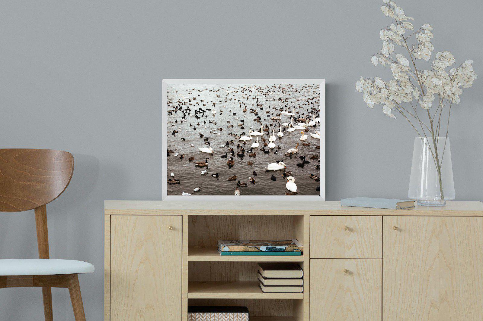 Quack-Wall_Art-60 x 45cm-Mounted Canvas-White-Pixalot