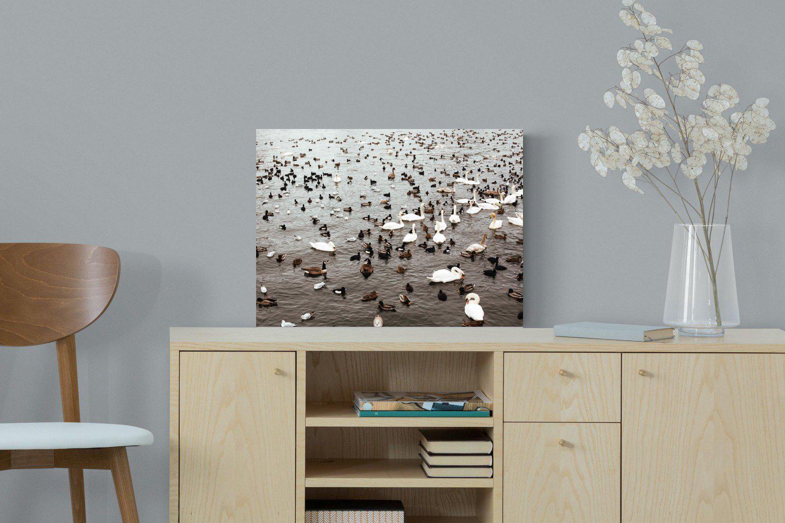 Quack-Wall_Art-60 x 45cm-Mounted Canvas-No Frame-Pixalot