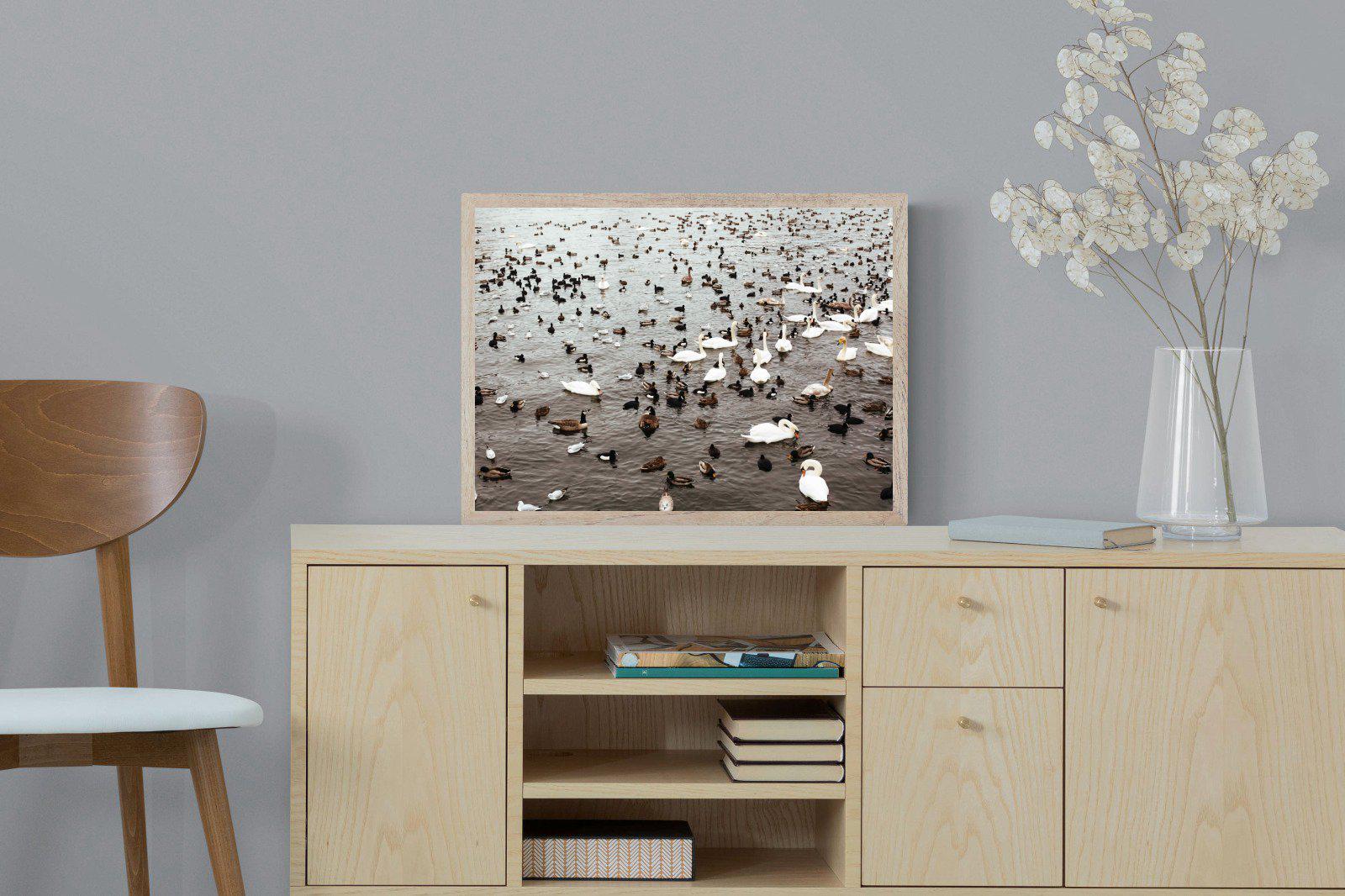 Quack-Wall_Art-60 x 45cm-Mounted Canvas-Wood-Pixalot