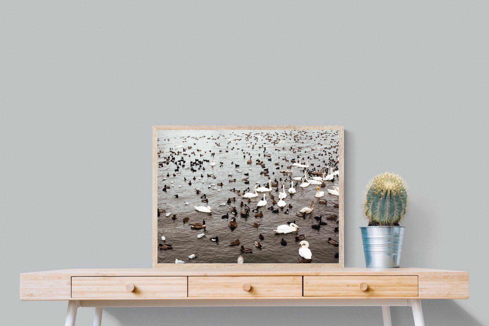 Quack-Wall_Art-80 x 60cm-Mounted Canvas-Wood-Pixalot