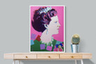 Queen Margrethe II-Wall_Art-75 x 100cm-Mounted Canvas-White-Pixalot