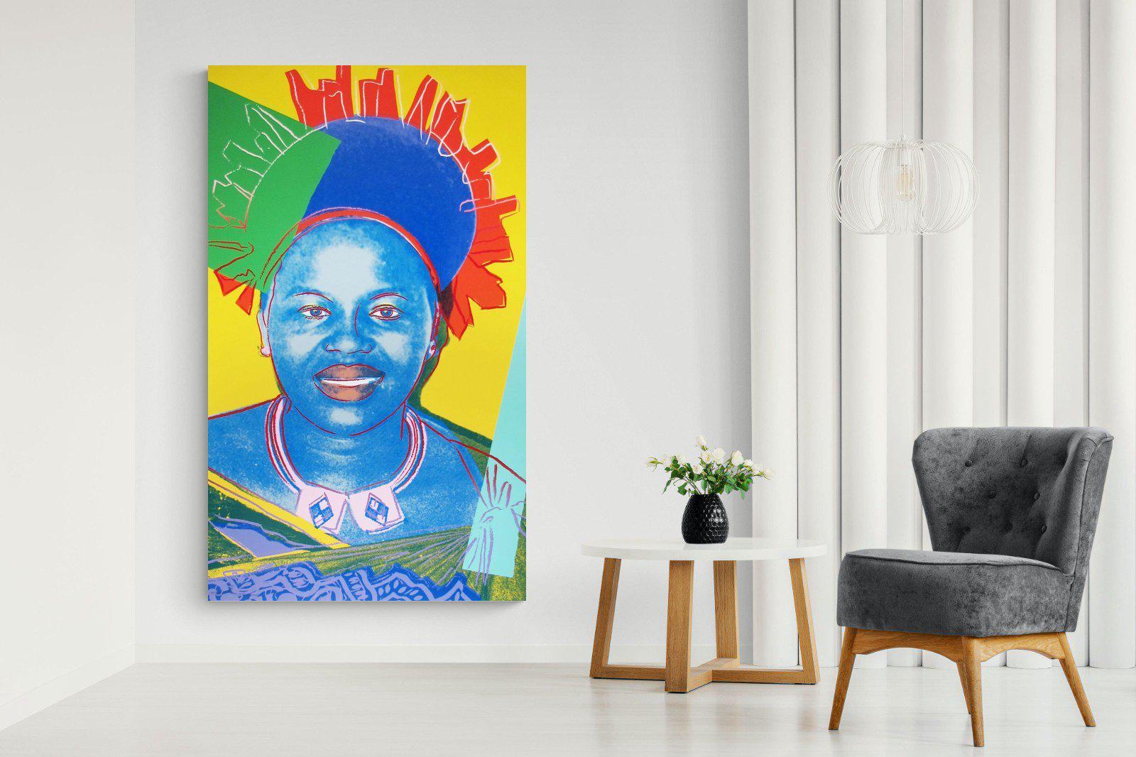Queen Ntombi-Wall_Art-130 x 220cm-Mounted Canvas-No Frame-Pixalot