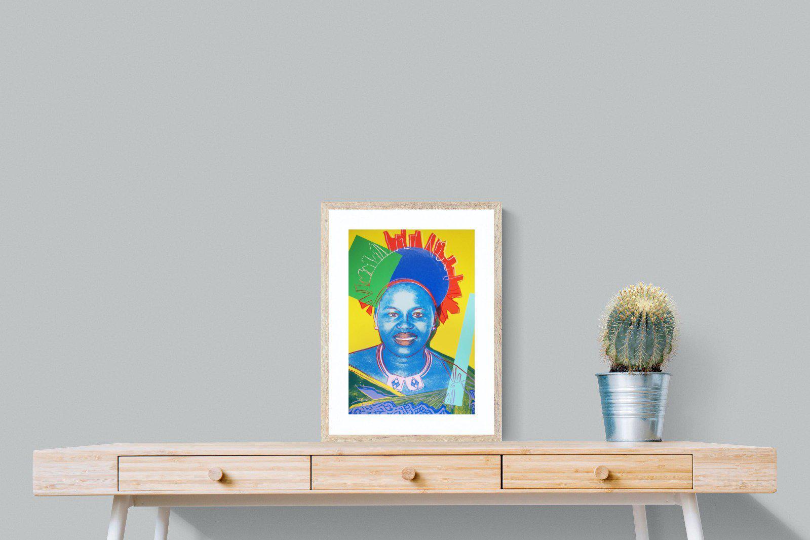 Queen Ntombi-Wall_Art-45 x 60cm-Framed Print-Wood-Pixalot
